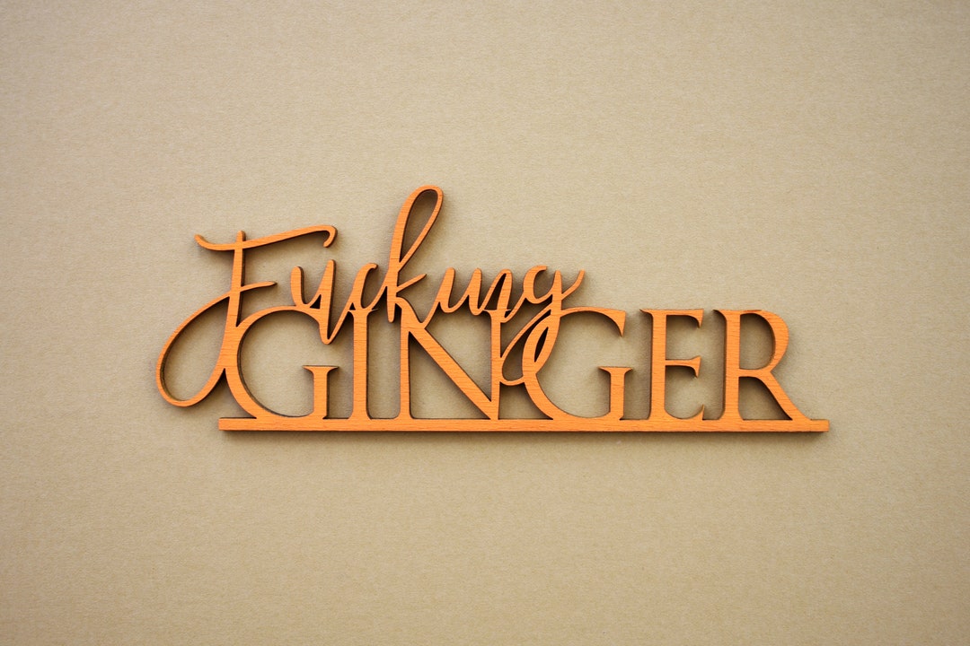 FUCKING GINGER Rude Wall Art Wall Art Print Secret Santa Gift Funny
