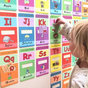 Cartes alphabétiques de l'alphabet et des chiffres