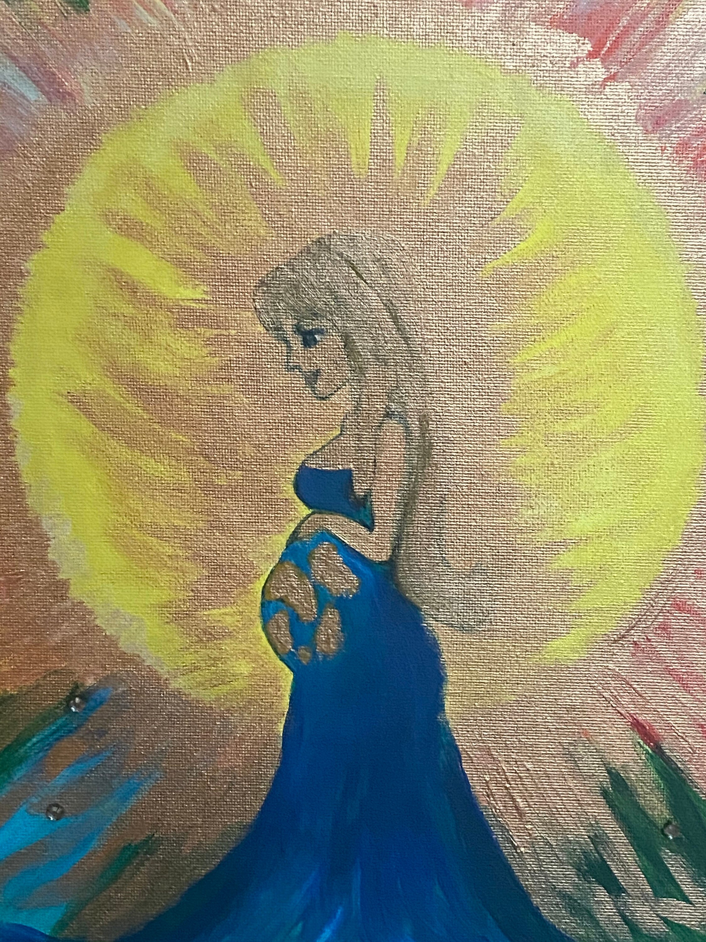ORIGINAL PAINTING Pregnancy Miracle Acrylic Etsy