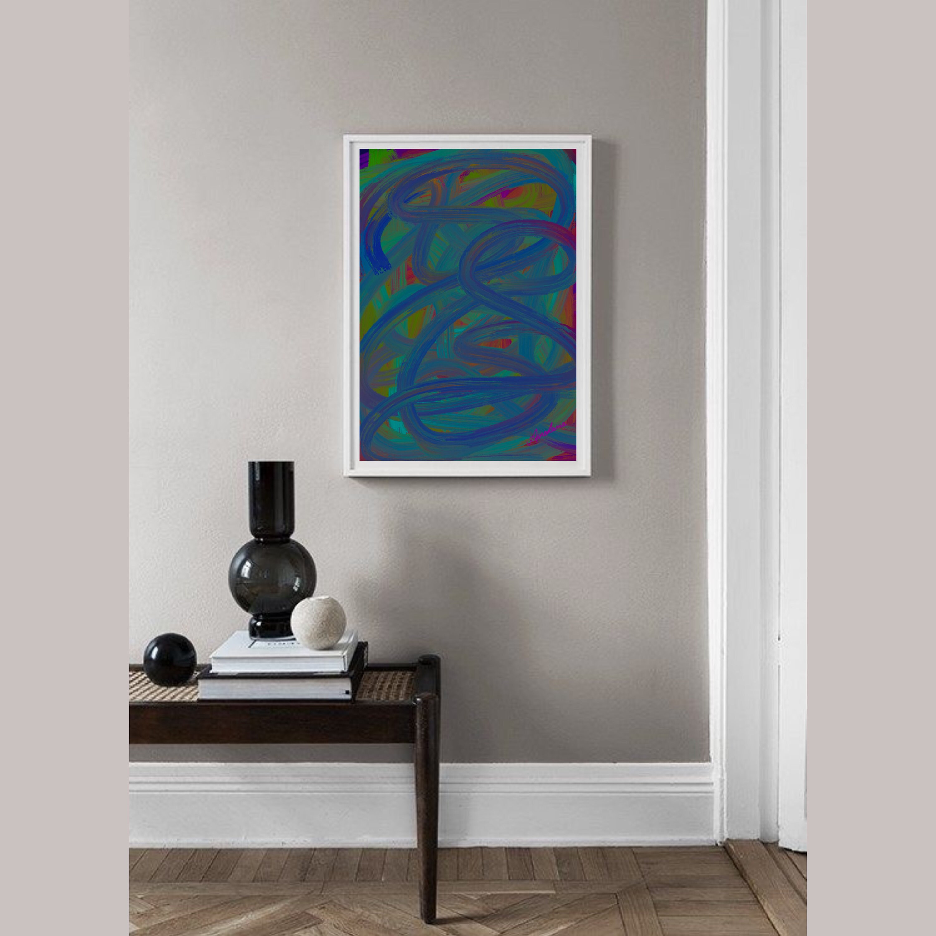 Abstract art original painting digital art instant Etsy