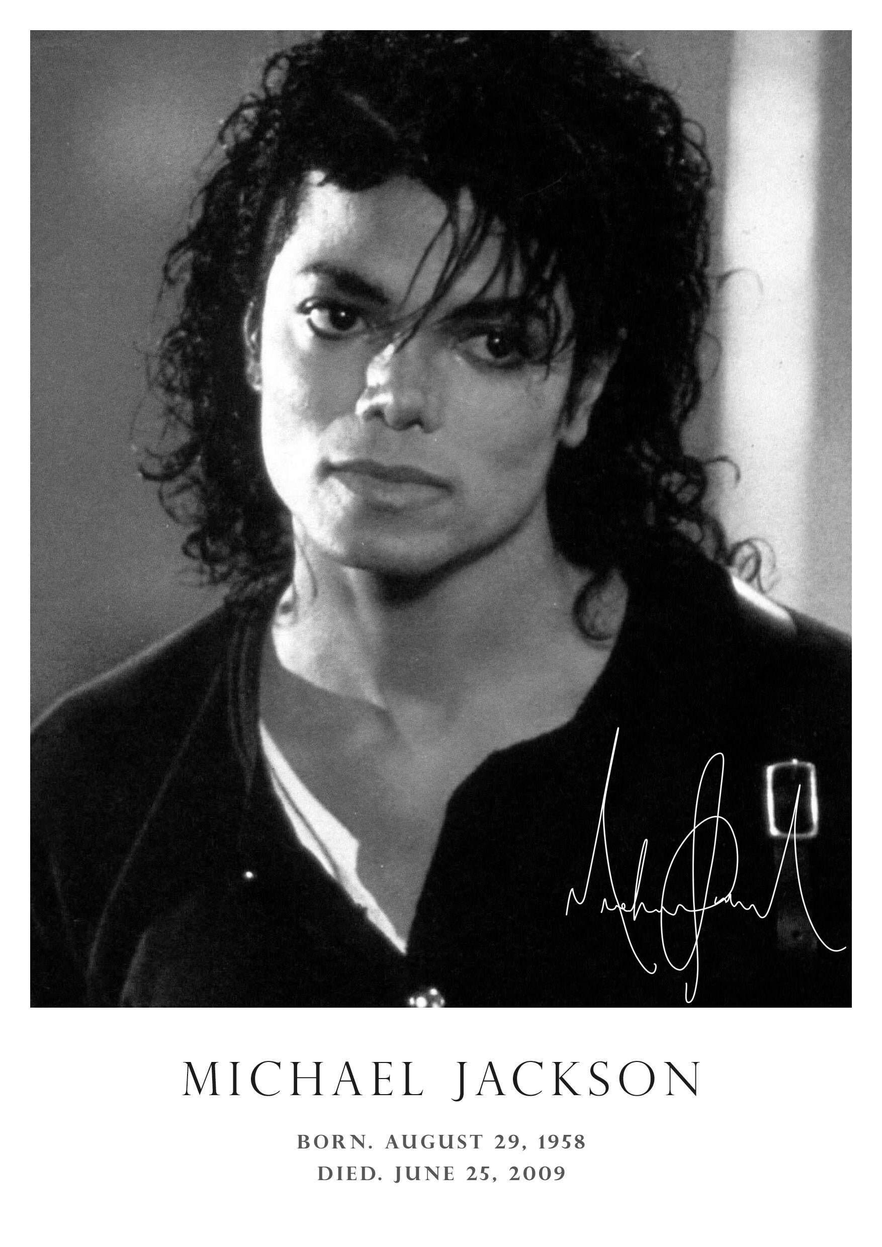 Michael Jackson Poster Wall Art Tribute Memorabilia 23 A4 29.7 X 21cm or A3 42 X 29.7cm Etsy