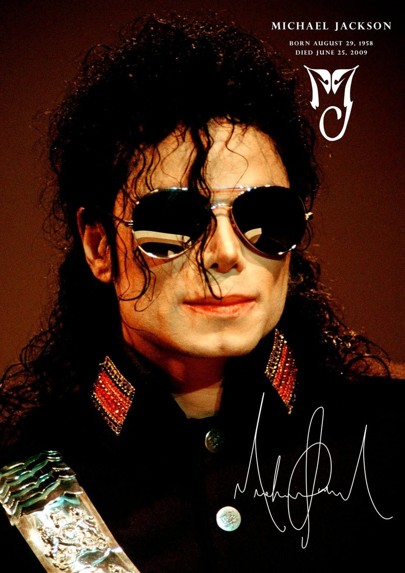 Michael Jackson Poster Wall Art Tribute Memorabilia 207 Etsy