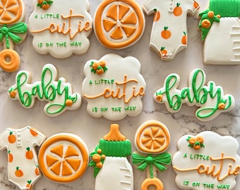 A little cutie is on the way cookies 1 dozen