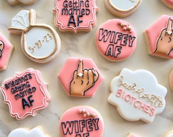 Bridal shower/ bachelorette cookies