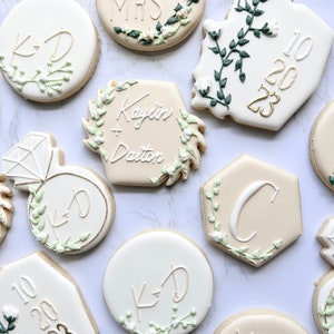 Bridal shower cookies 1 dozen