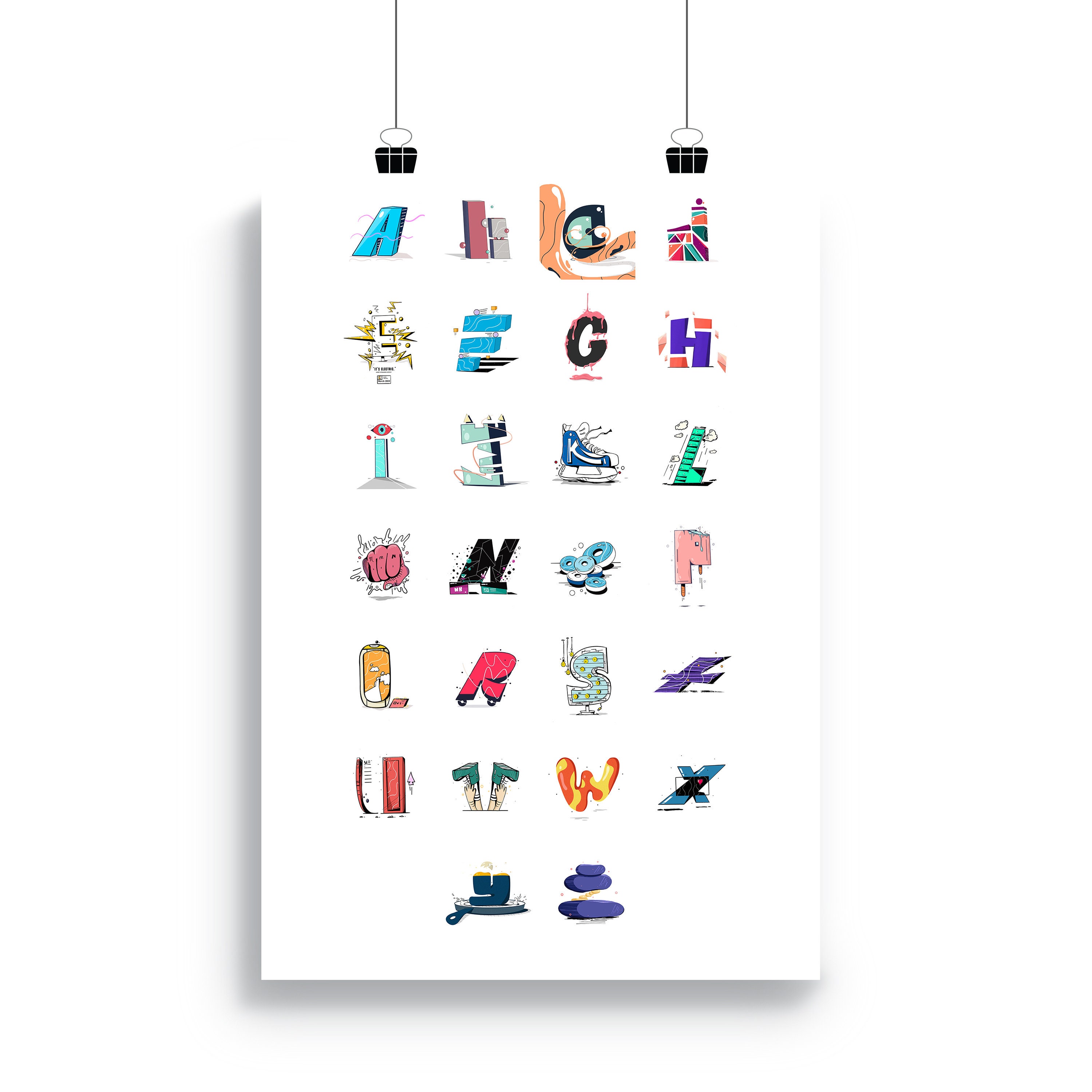 36 Days of Type Entry - Alphabet Poster - Etsy
