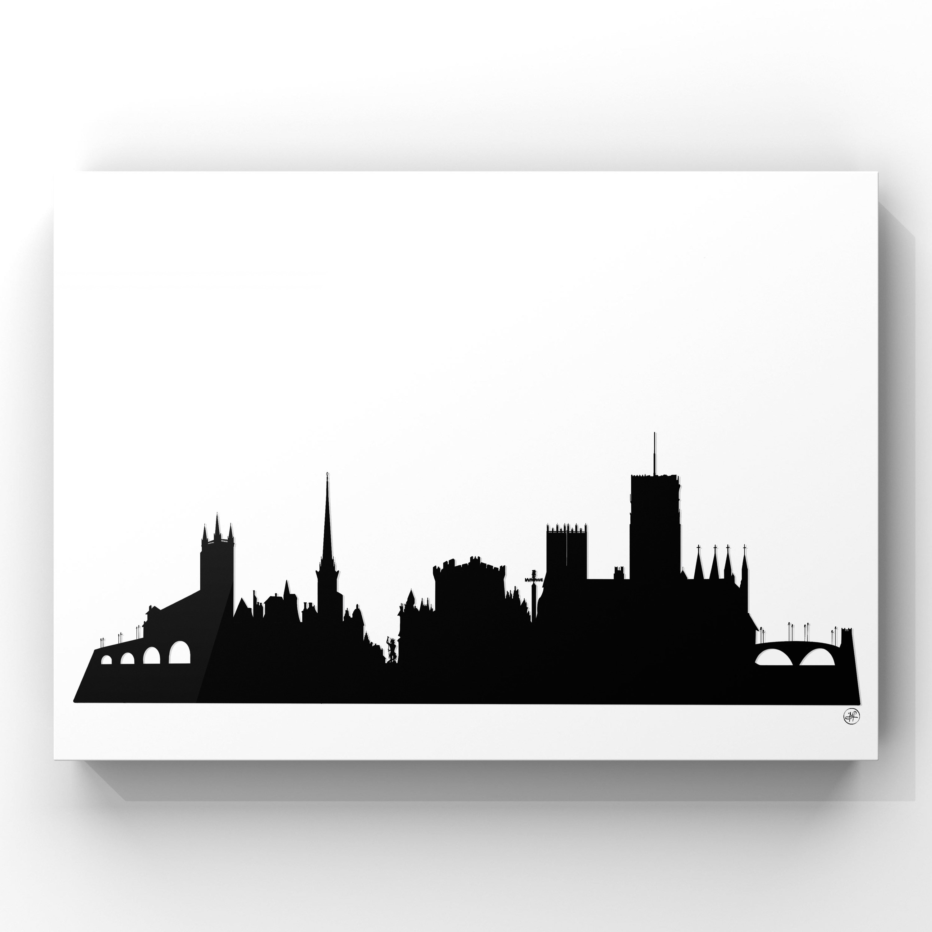 Durham City Skyline Print Etsy UK