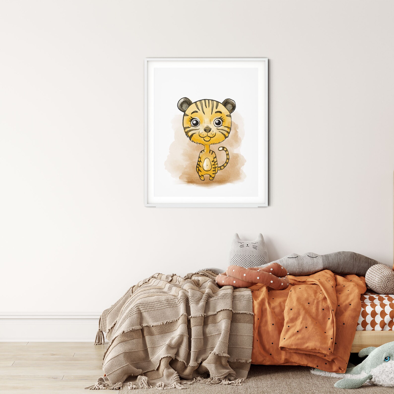 Tiger Toddler Nursery Wall Decor Digital Art Download Etsy Australia