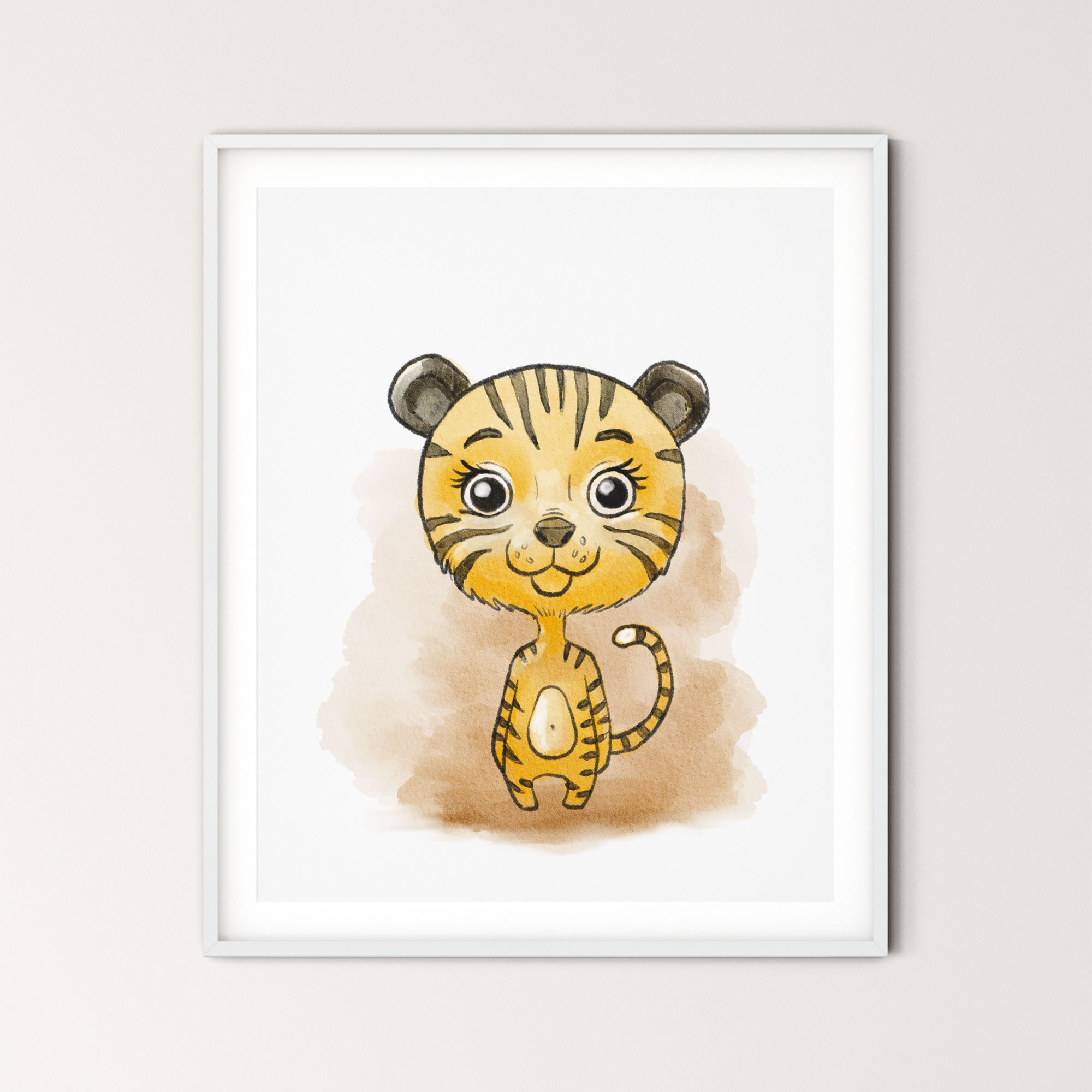 Tiger Toddler Nursery Wall Decor Digital Art Download Etsy Australia