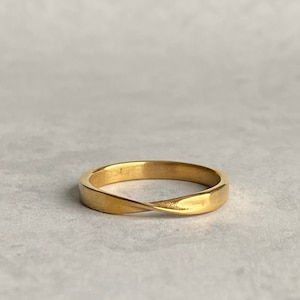 Gold and Silver Twist Ring,Mobius Ring, Wedding Ring, Gold and Silver Infinity Ring, Wedding Ring, Wedding Band, Friendship Band