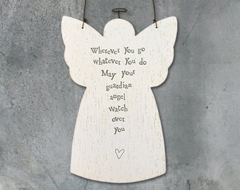 Wooden Angel - Wherever you go ǀ Hanging Sign ǀ Homeware ǀ Gift