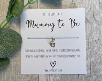 Mummy to Be Wish Bracelet | Personalised Wish Bracelet | Wish Bracelet Charm | Family | New Baby | Mum to Be | Mama to Be