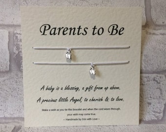 Parents to Be Wish Bracelet | Wish Bracelet | Bracelet Charm | Family | New Baby | Mummy and Daddy Gift