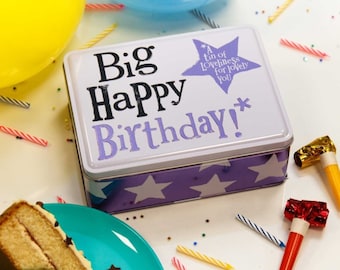 Big Birthday Storage Tin ǀ Birthday ǀ Homeware ǀ Gift