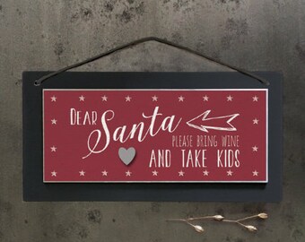 Dear Santa Hanging Sign | Christmas | Christmas Decoration | Christmas | Gift