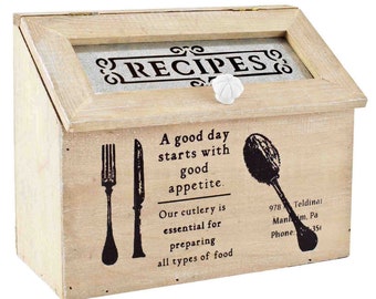 Vintage Style Recipe Box ǀ Kitchen ǀ Homeware