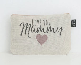 Love You Mummy Makeup Bag | Makeup Bag | Gift | Mum