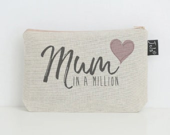 Mum in a Million Makeup Bag | Makeup Bag | Gift | Mum
