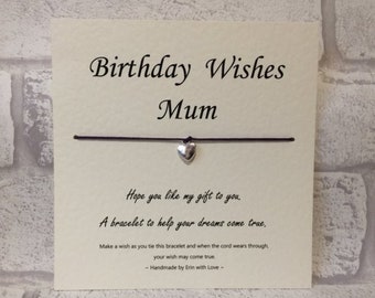 Mum (Birthday) Wish Bracelet ǀ Bracelet ǀ Gift