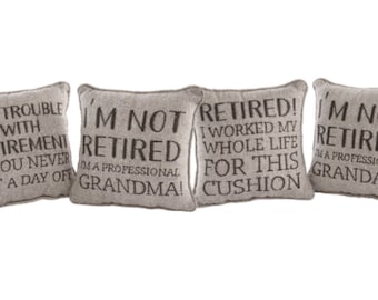 Retirement Cushion ǀ Decorative Cushion ǀ Homeware ǀ Gift