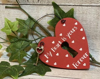 Love You - Mini Wooden Heart ǀ Homeware ǀ Gift