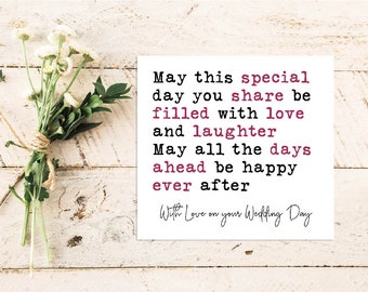 Wedding Quote Card | Quote Greeting Card | Quote Card | Family | Friends | Love | Engagement | Wedding | Anniversary