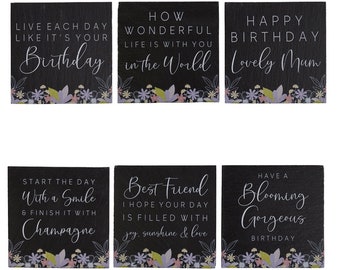 Birthday Slate Coaster ǀ Coaster ǀ Birthday Gift