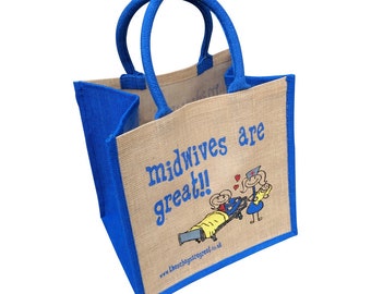 Midwives are Great Canvas Shopping Bag ǀ Gift ǀ Bags and Accessories ǀ Shopping