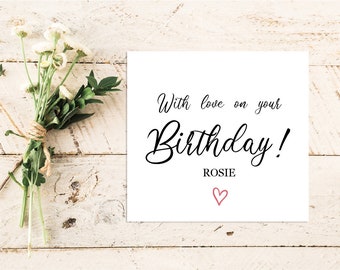 Birthday Card | Greeting Card | Quote Card | Family | Friend | With Love | 18th | 21st | 30th | 40th | 50th | 60th | 70th | 80th