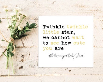 Baby Shower Quote Card | Quote Greeting Card | Quote Card | Family | Friends | Baby Boy | Baby Shower | Baby Girl