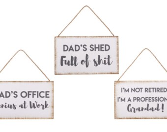 Dad and Grandad Signs | Dad | Grandad | Shelf Sitter | Gift | Fathers Day