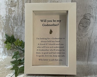 Be my Godmother Wooden Frame ǀ Keepsake ǀ Gift