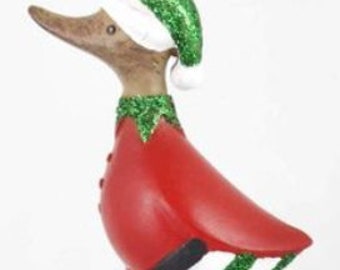 DCUK Hanging Duck - Elf | Christmas | Christmas Decoration | Christmas | Gift