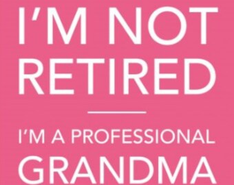 Mini Metal Sign - Professional Grandma (Retirement) ǀ Hanging Sign ǀ Gift