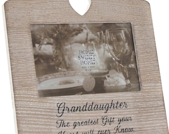 Granddaughter Photo Frame ǀ Quote Frame ǀ Homeware ǀ Gift