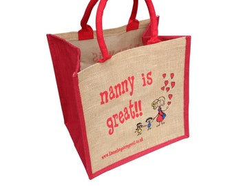 Nanny is Great Canvas Shopping Bag ǀ Gift ǀ Bags and Accessories ǀ Shopping
