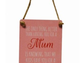 Mini Metal Sign - Mum/Grandma ǀ Hanging Sign ǀ Gift