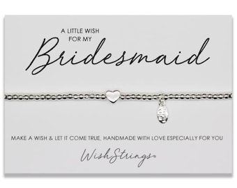 Bridesmaid Wish Bracelet ǀ Keepsake ǀ Gift