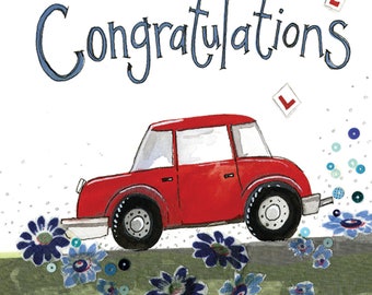 You Passed Card ǀ Congratulations Card ǀ Greeting Card ǀ Driving Test ǀ L Plates ǀ New Driver