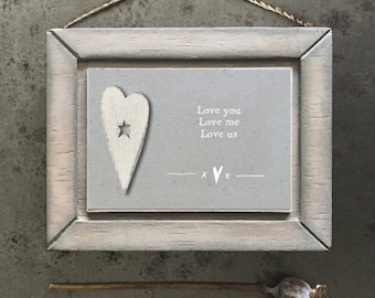 Landscape Picture - Love You, Love Me, Love Us ǀ Hanging Sign ǀ Homeware ǀ Gift