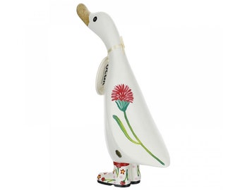 Spring Flower Duckling - Carnation ǀ DCUK ǀ White Duckling ǀ Spring ǀ Duck ǀ Gift