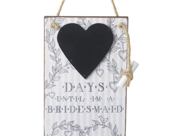 Bridesmaid Countdown ǀ Days Until ǀ Keepsake ǀ Wedding Gift