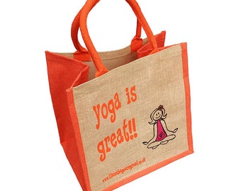 Yoga is Great Canvas Shopping Bag ǀ Gift ǀ Bags and Accessories ǀ Shopping