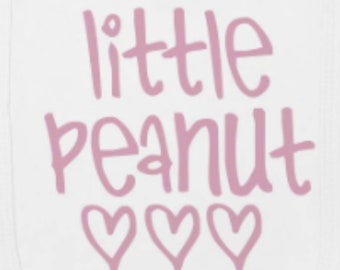 Little Peanut Baby Vest ǀ White Vest ǀ New Baby Gift ǀ Baby Boy ǀ Baby Girl