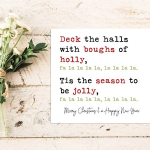 Christmas Quote Card | Quote Greeting Card | Quote Card | Family | Friends | Christmas Greeting | Xmas Card