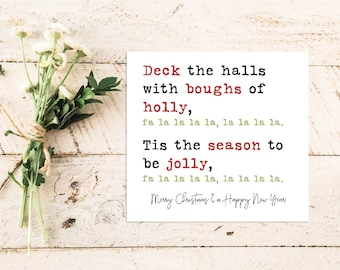 Christmas Quote Card | Quote Greeting Card | Quote Card | Family | Friends | Christmas Greeting | Xmas Card