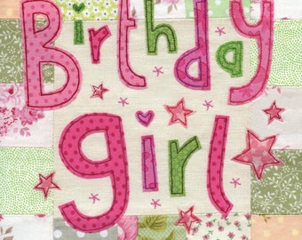 Large Birthday Girl Card ǀ Birthday Card ǀ Greeting Card