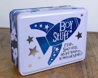 Boy Stuff Storage Tin ǀ Children's ǀ Homeware ǀ Gift