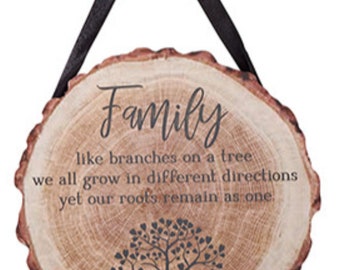 Round Woodland Sign - Family ǀ Hanging Sign ǀ Homeware ǀ Gift