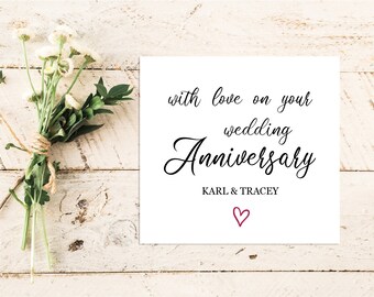 Anniversary Card | Greeting Card | Card | Family | Friends | Love | Husband | Wife | Anniversary